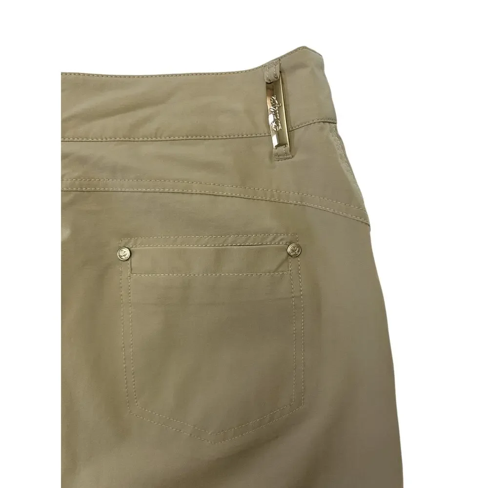 Daily Sports Miracle Beige/Gold Golf Skort Short/Skirt Size US 8